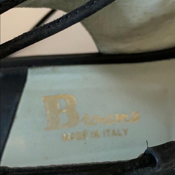 Browns peep toe lace up flats - Picture 5 of 5